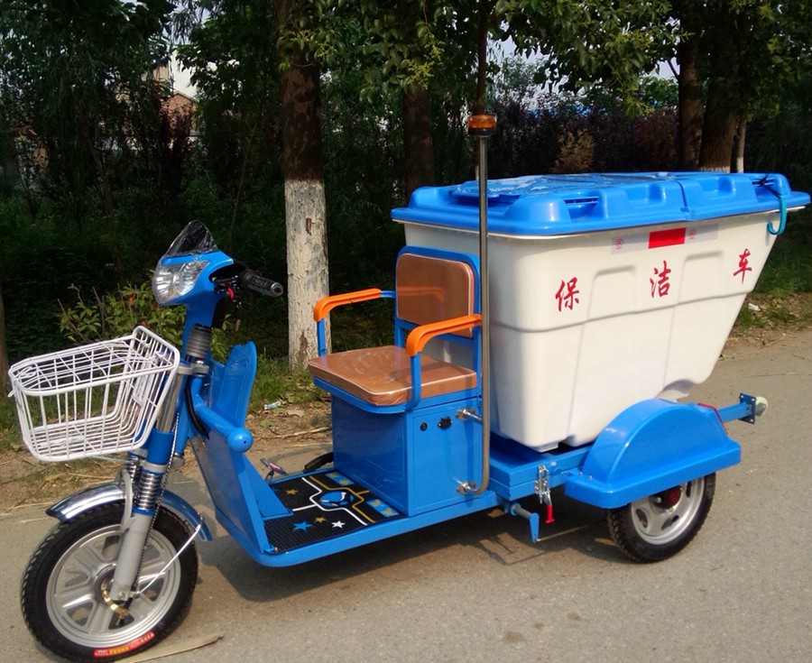電動(dòng)三輪保潔車(chē)DG3500B500L塑料桶0